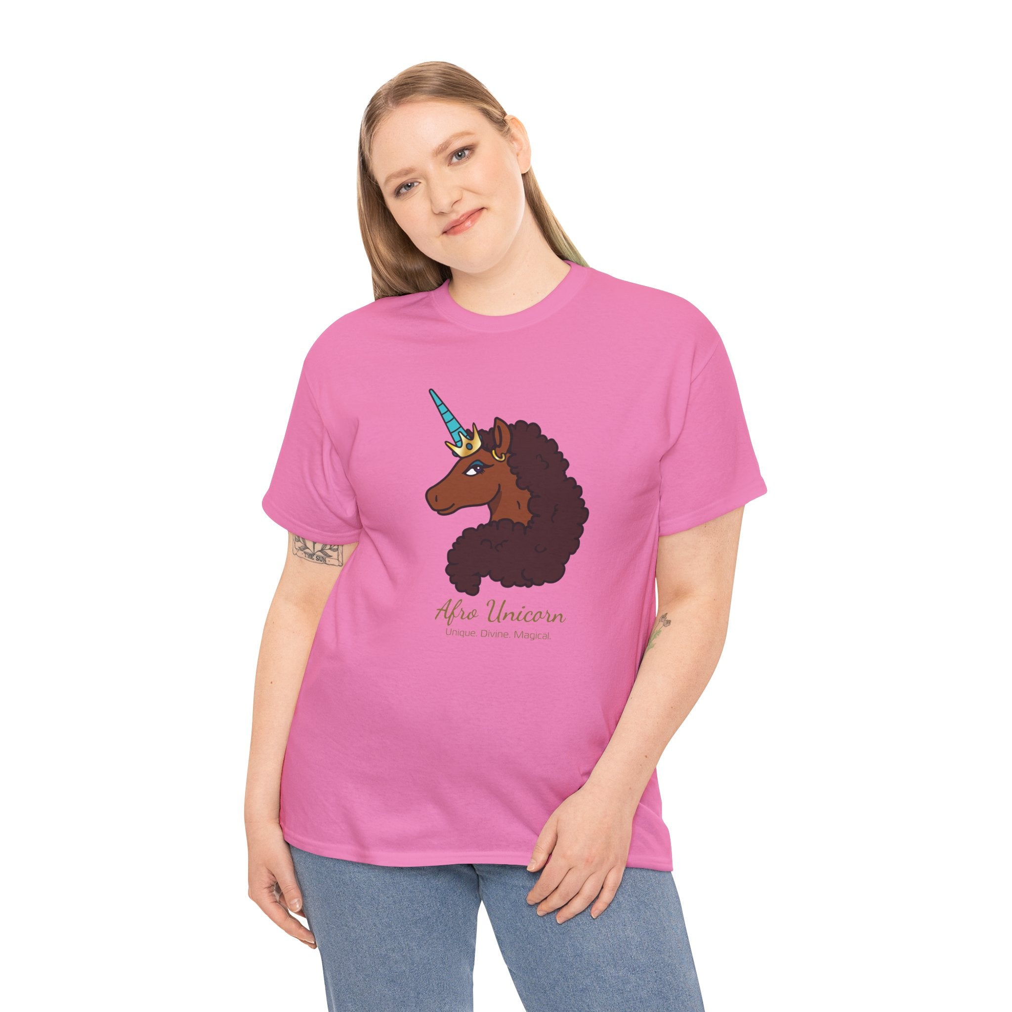 Adult - Afro Unicorn Signature Tee - Unique