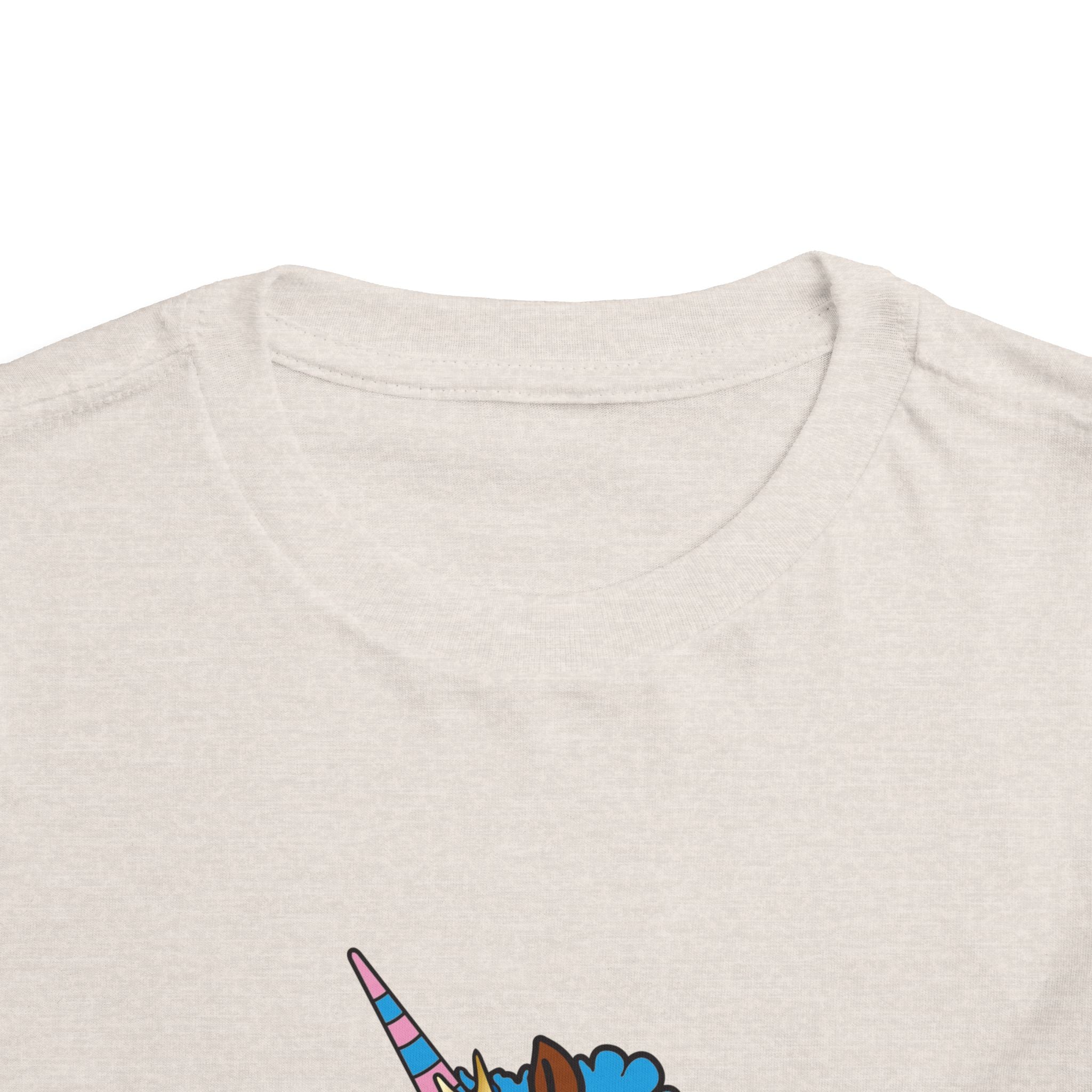 Toddler - Afro Unicorn Blue & Pink Spring Tee