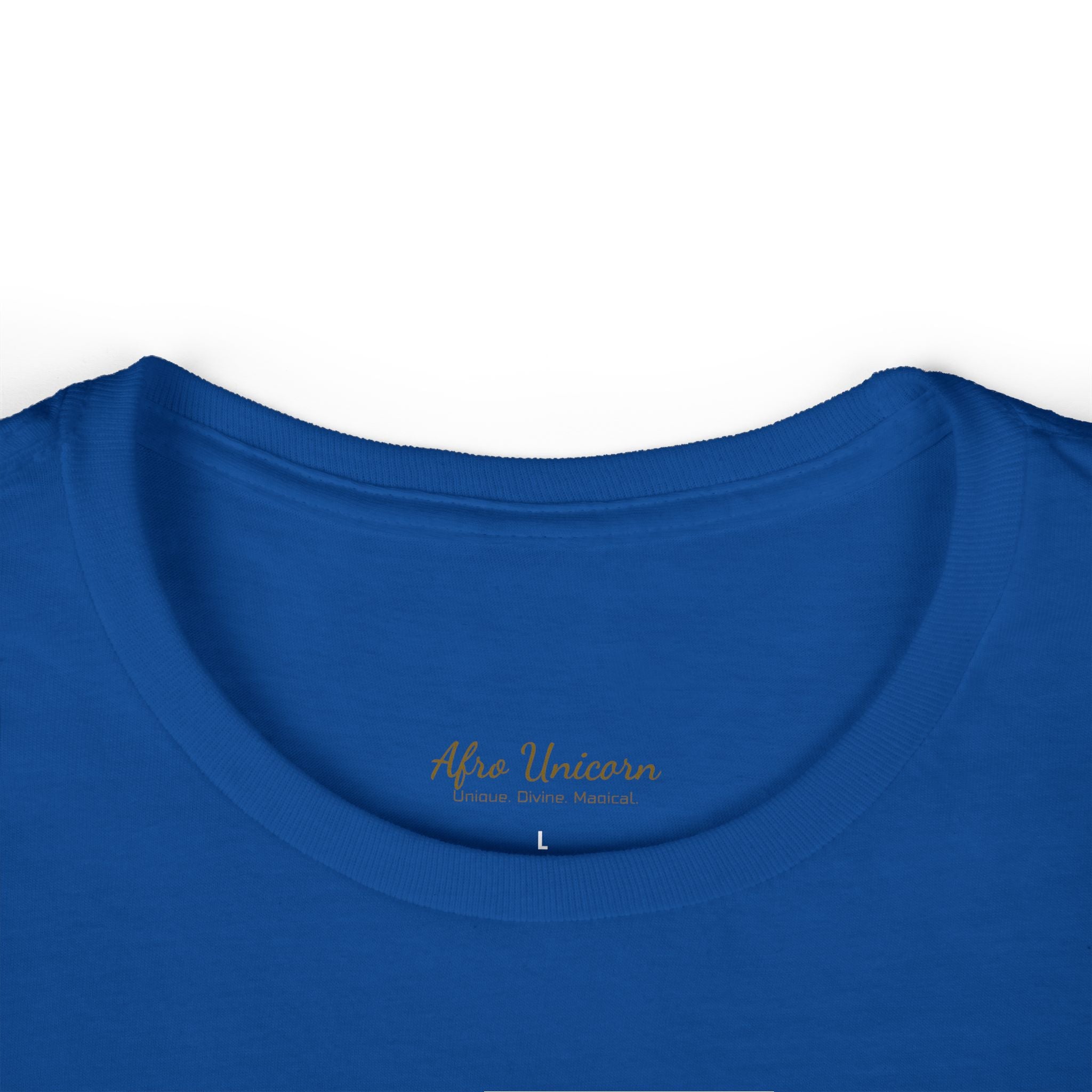 Afro Unicorn Royal & Blue Women's Tee — Celebrate D9 Love