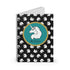 Unicorn Pattern Spiral Notebook — Cute Afro Unicorn Ruled Journal
