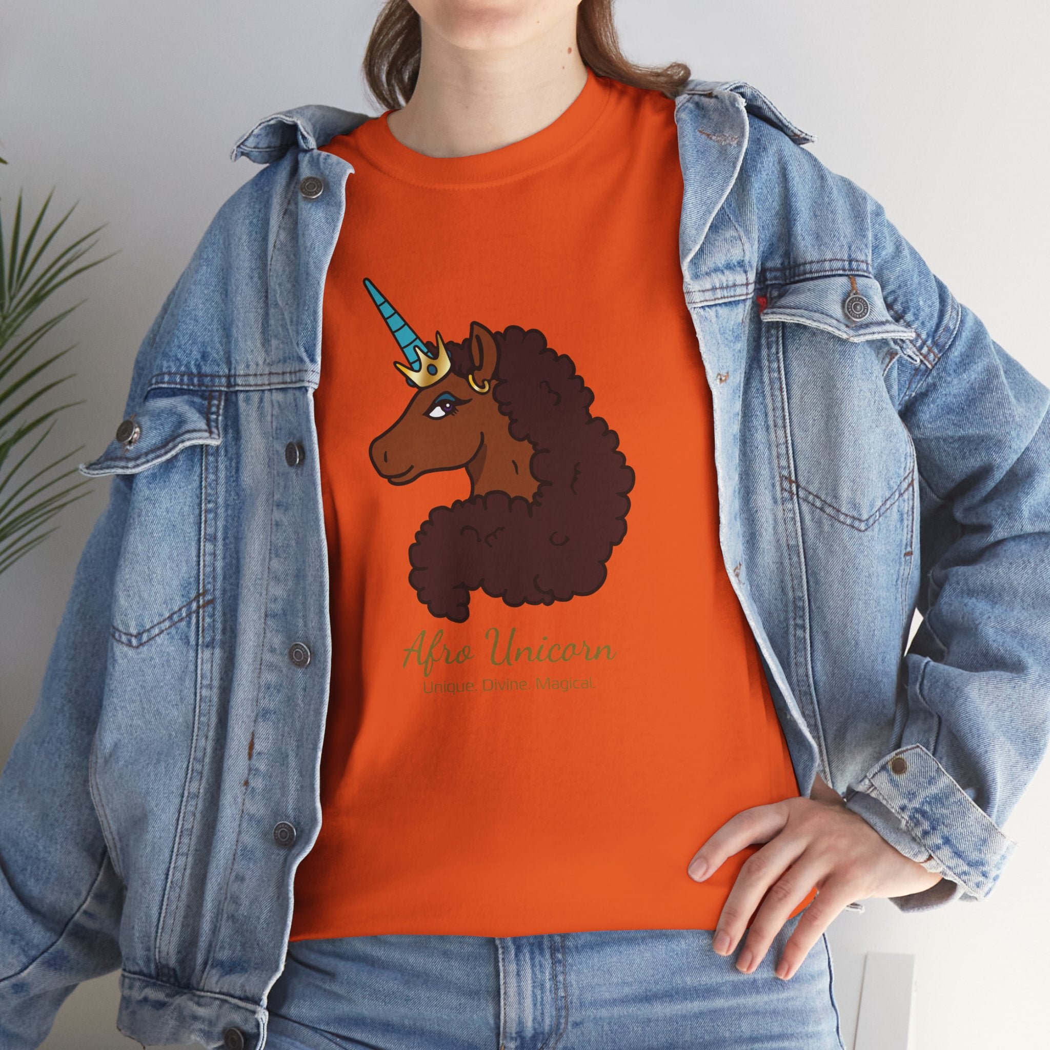 Adult - Afro Unicorn Signature Tee - Unique