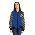 Women's Bomber Jacket - Afro Unicorn Lightweight Blue & Gold