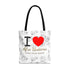 I Love Afro Unicorn Tote Bag