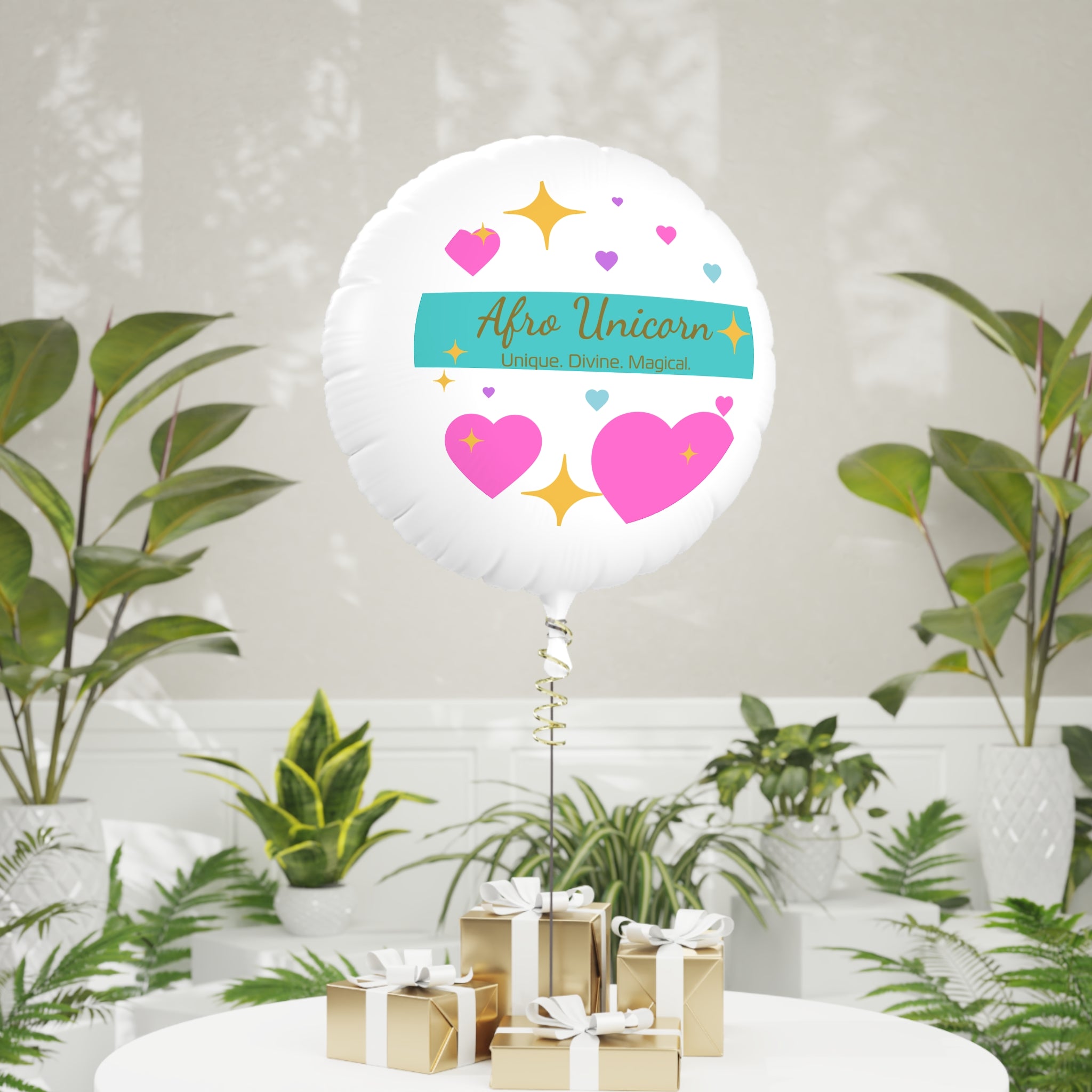 Afro Unicorn 6" Balloon