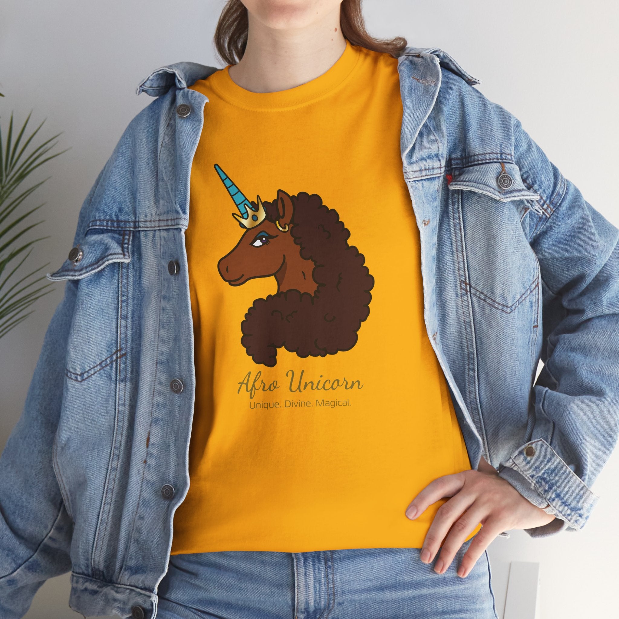 Adult - Afro Unicorn Signature Tee - Unique