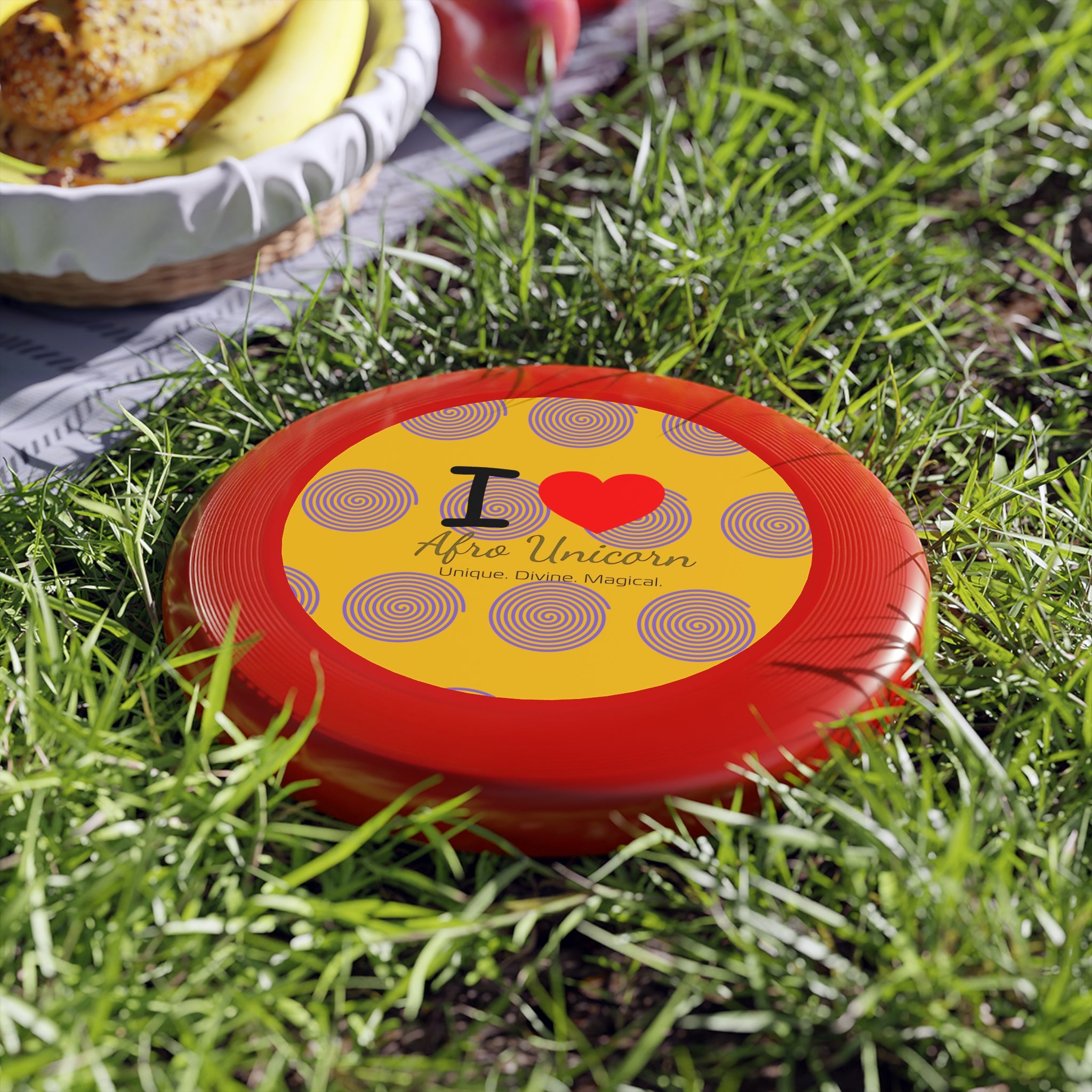 Afro Unicorn Frisbee