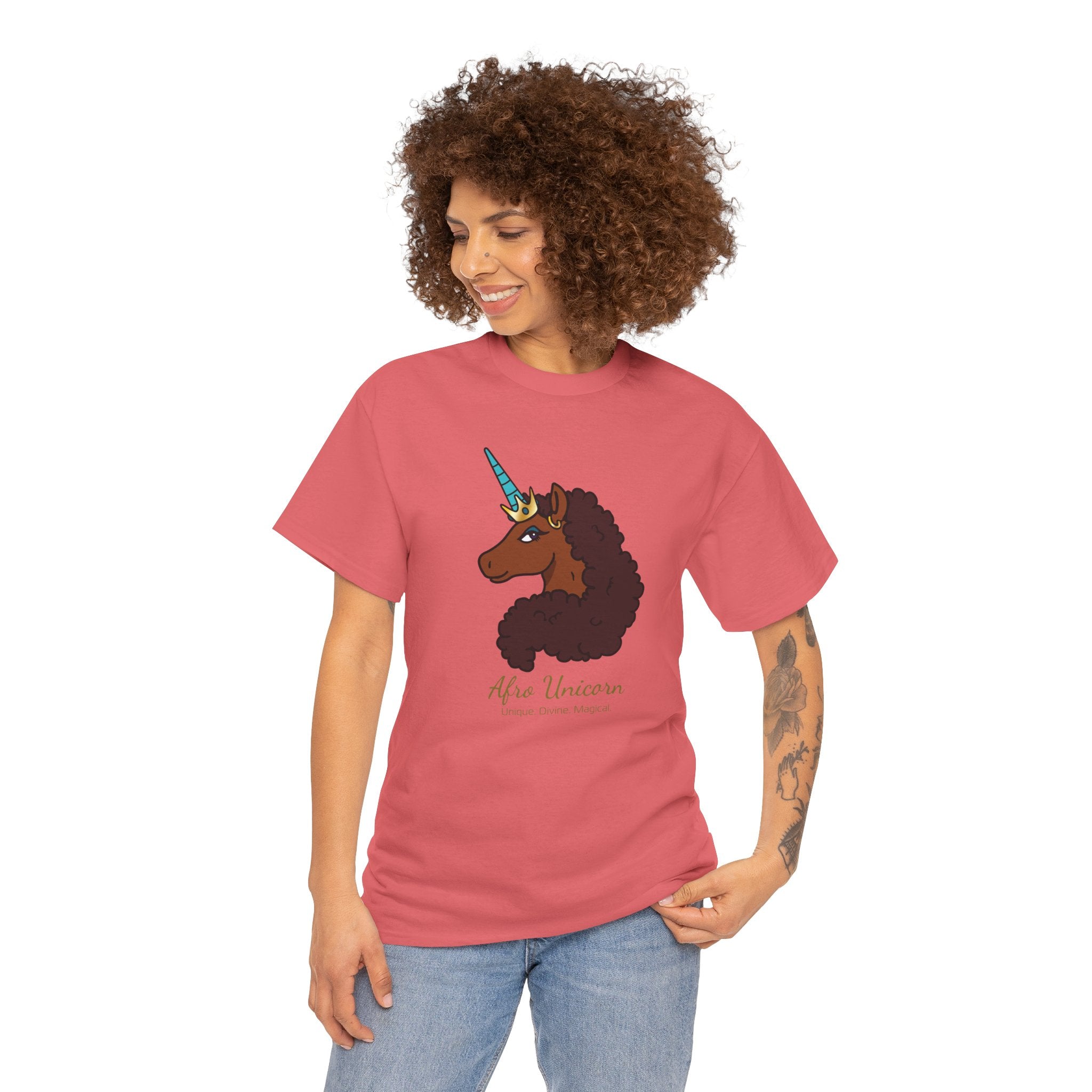 Adult - Afro Unicorn Signature Tee - Unique