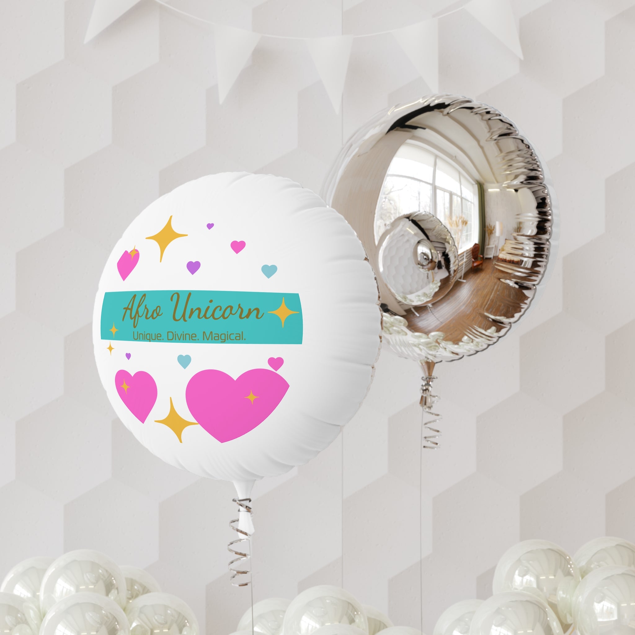 Afro Unicorn 6" Balloon