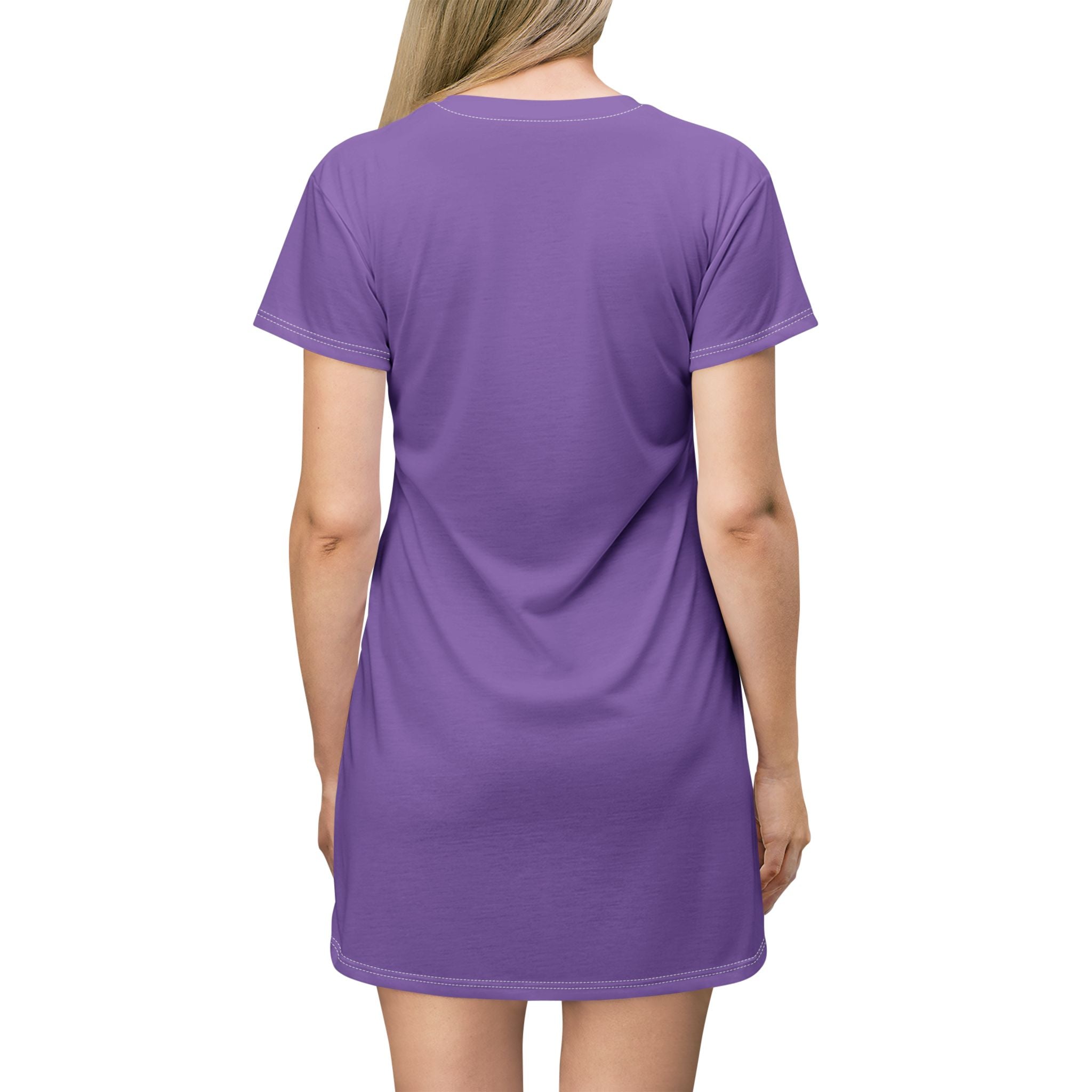 Afro Unicorn T-Shirt Dress  - Purple