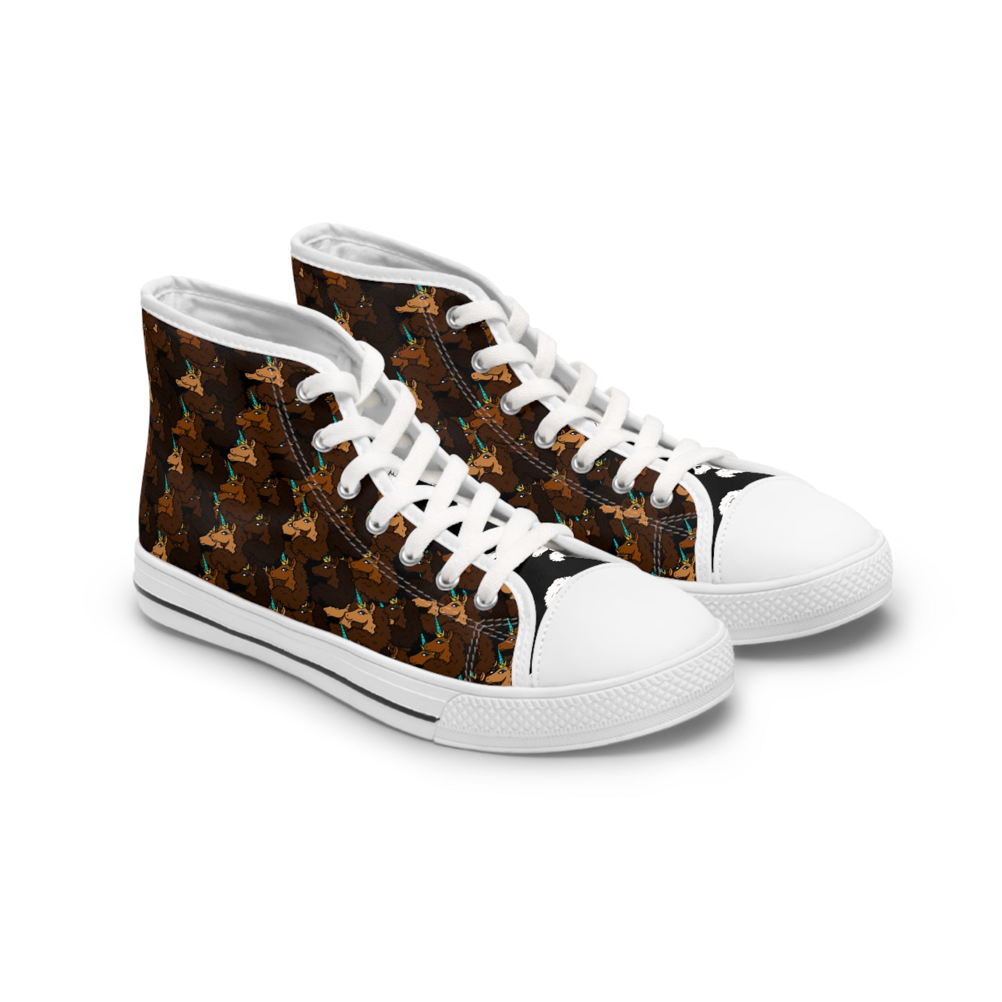 Women's Sneakers - Afro Unicorn Original Monogram High Top