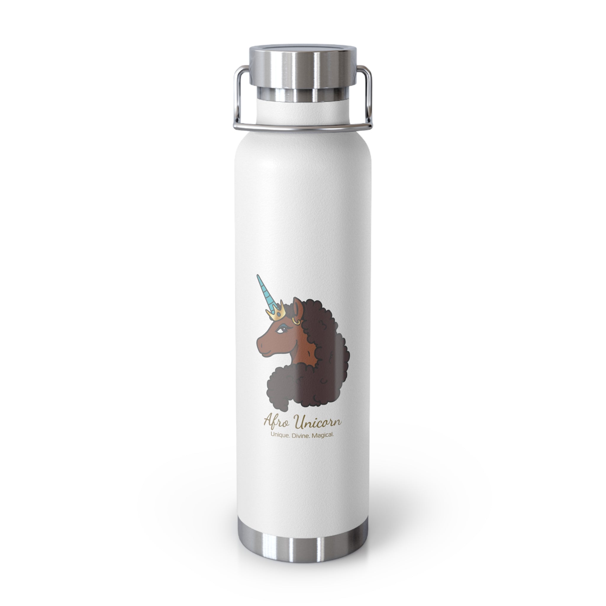 Unique - 22oz Afro Unicorn Insulated Water Bottle