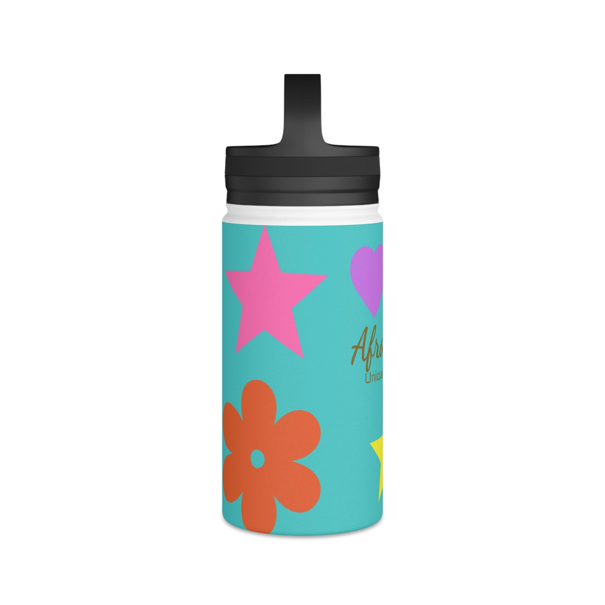 Afro Unicorn Stainless Steel Water Bottle