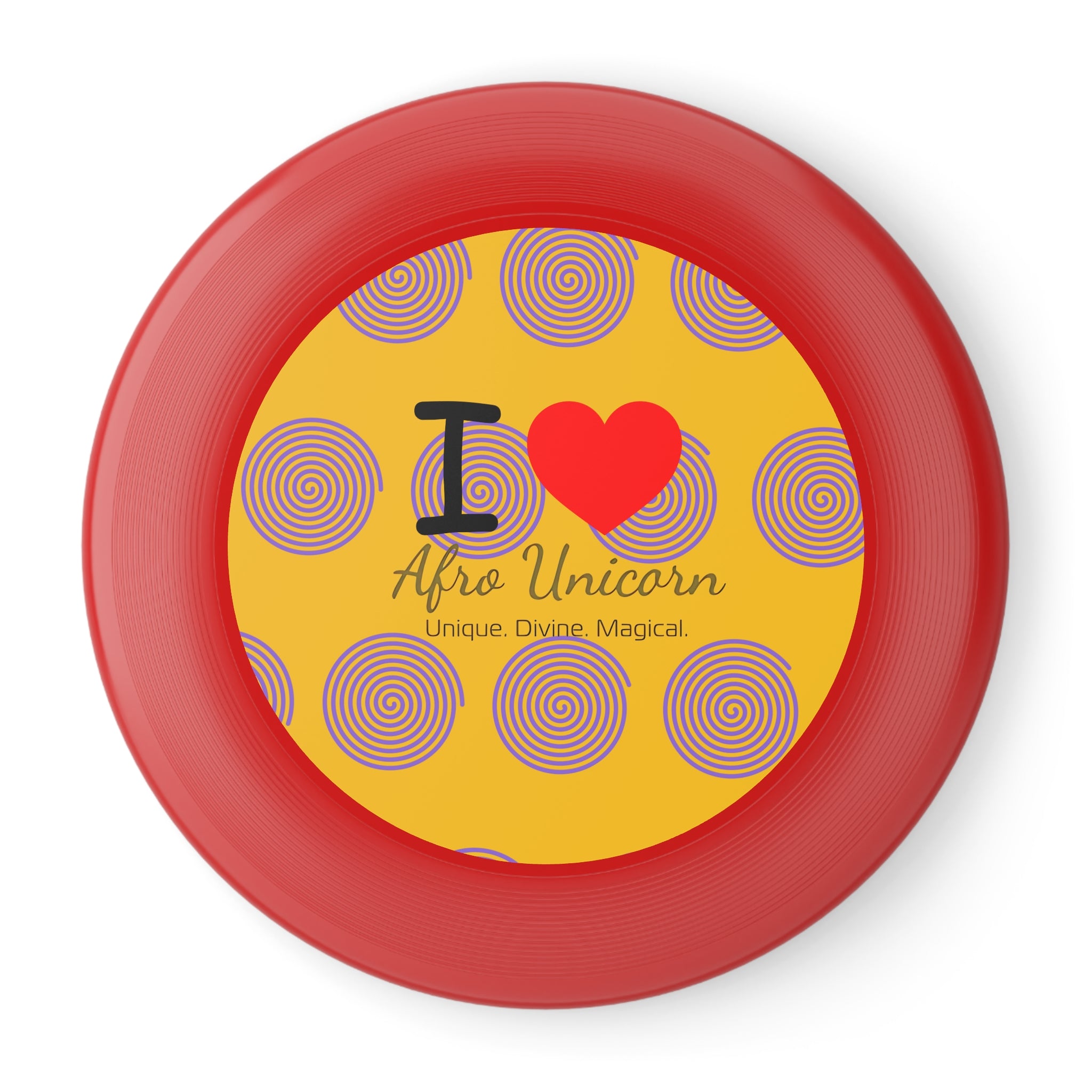 Afro Unicorn Frisbee