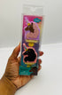 Afro Unicorn Ombré Sparkle Bow and Character Lip Gloss