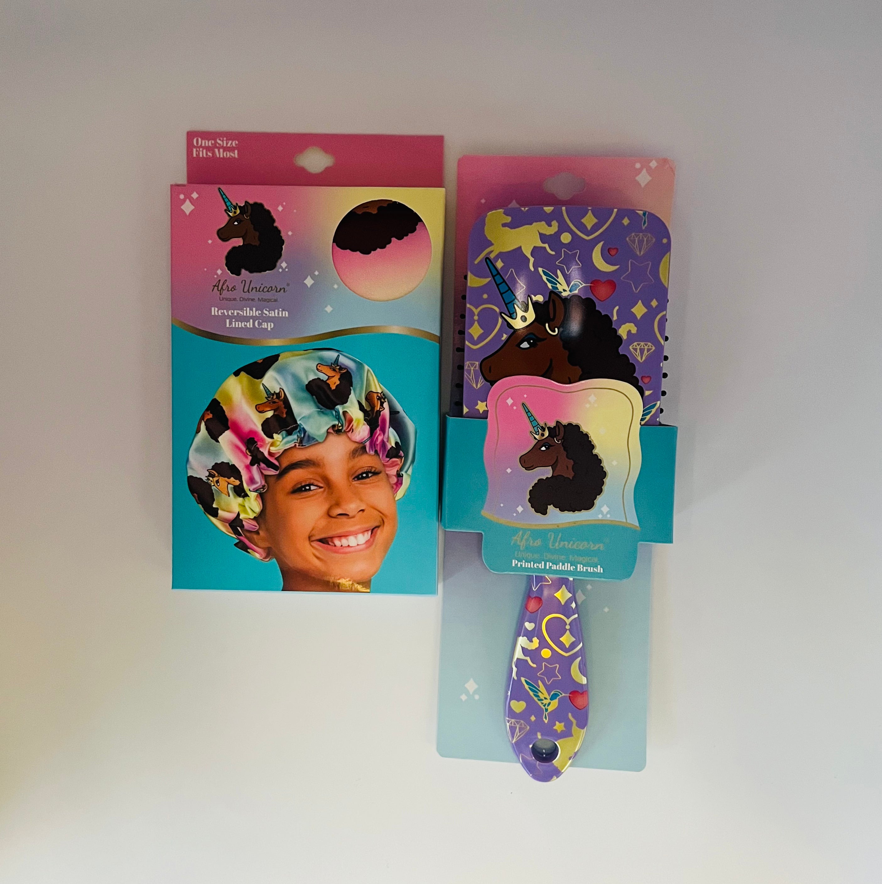 Afro Unicorn Hair Styling Bundle with Bonnet