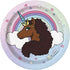 Afro Unicorn® Paper Plates – 9 in Unicorn Birthday Party Plates (8 ct)