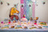 Afro Unicorn® Door Fringe Curtain – Rainbow Unicorn Party Backdrop (29.5 in x 66.4 in)