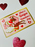 Afro Unicorn Valentine's Day Exchange Cards
