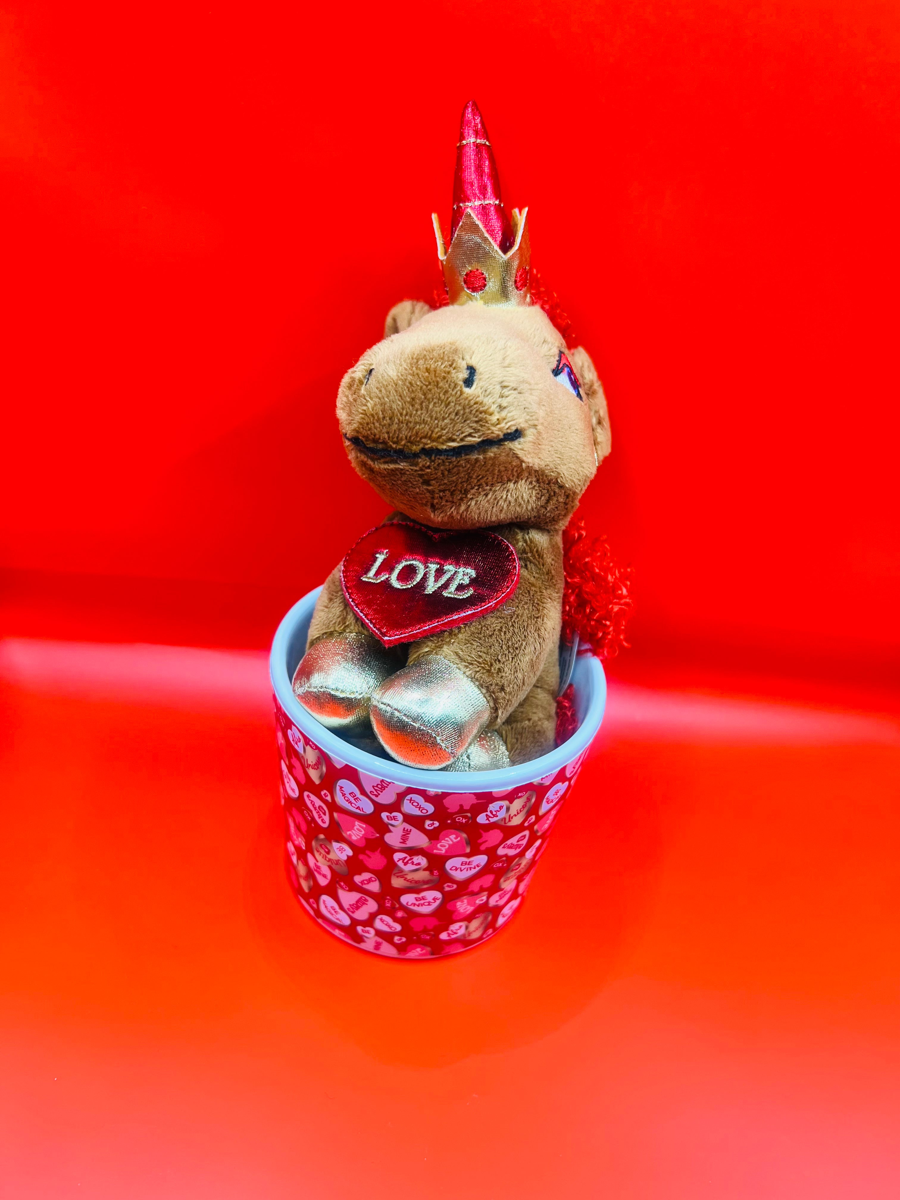 Afro Unicorn Plush in Mug - Limited Quantity