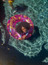 37" Afro Unicorn "Divine " Ring Float in Dark Pink