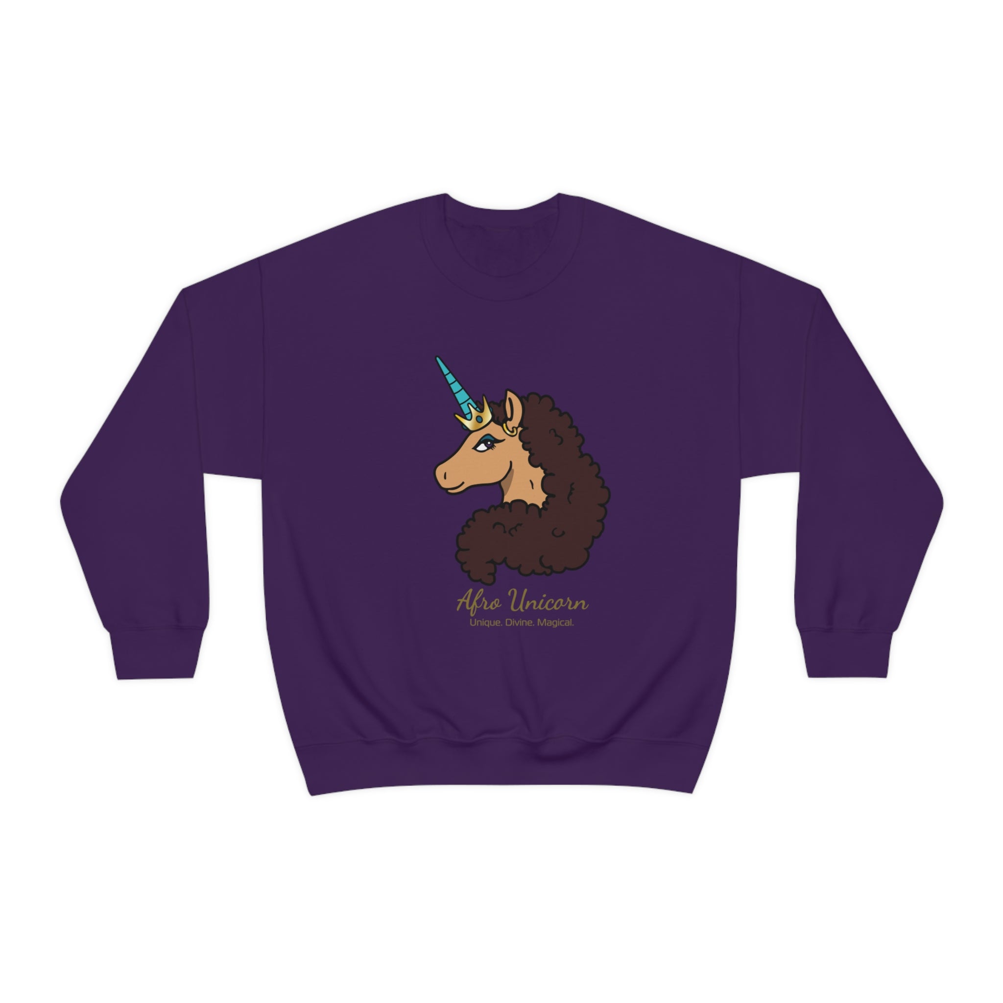 Divine Afro Unicorn Sweatshirt (Vanilla)