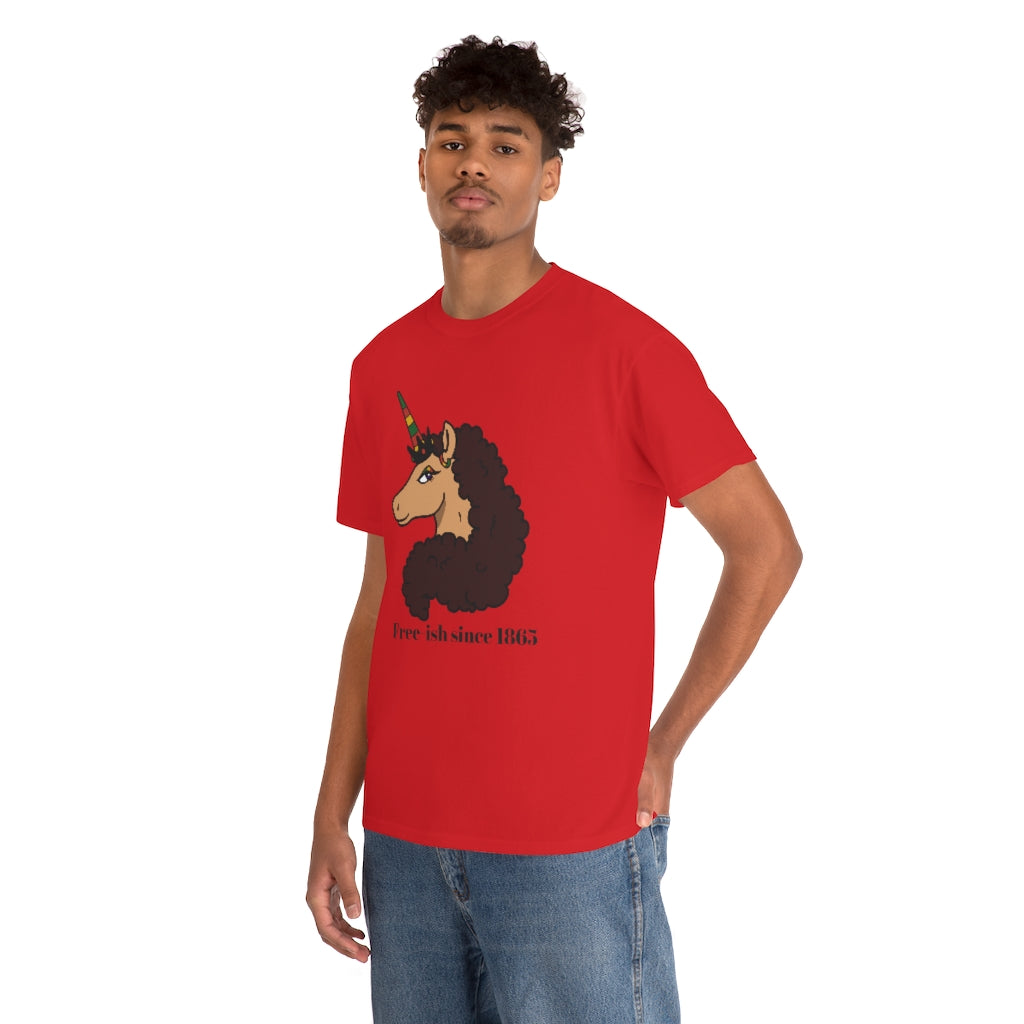 The Official Free-ish Afro Unicorn Tee - Vanilla