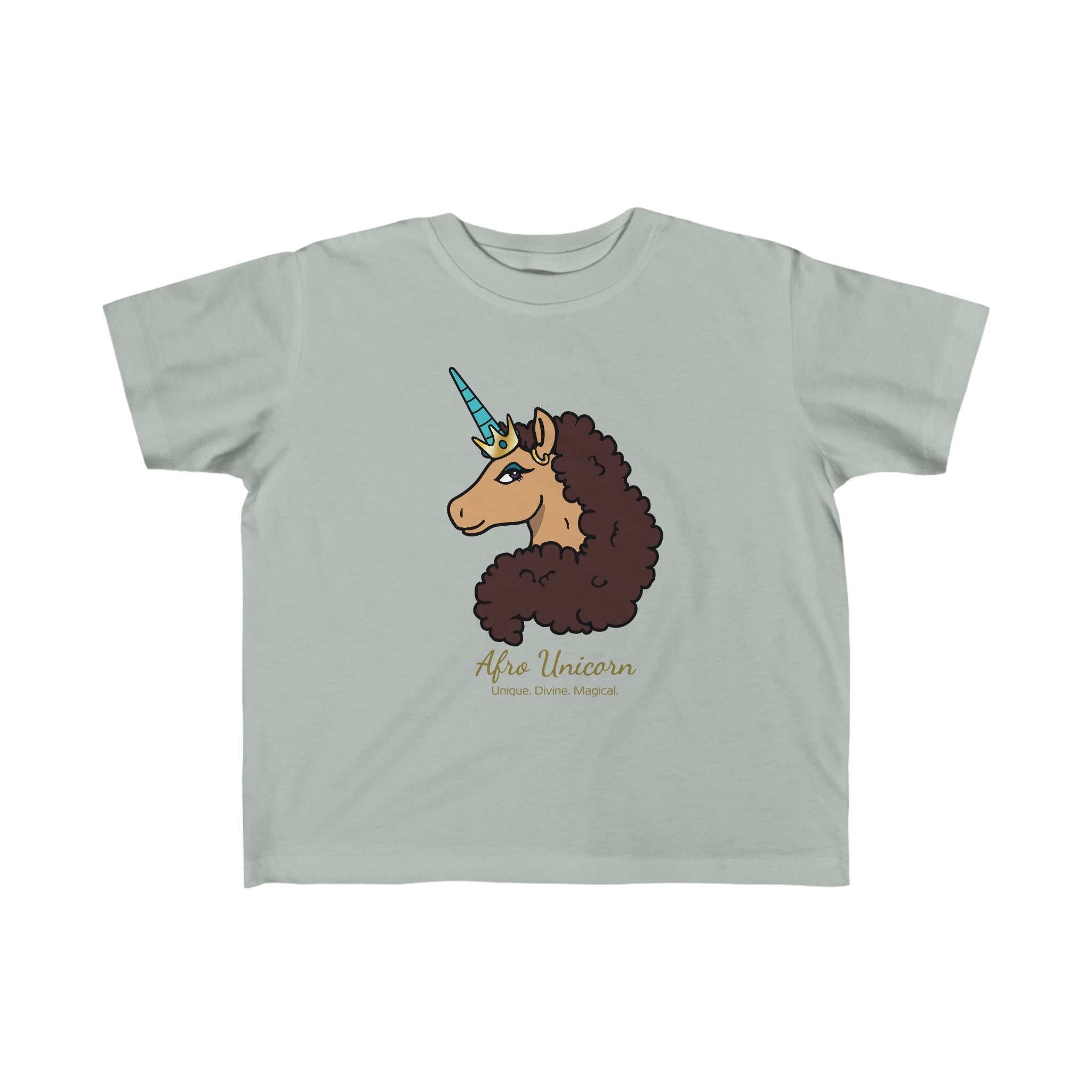 Afro Unicorn Toddler Tee - Vanilla