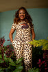 Afro Unicorn Leopard Print Women's T-shirt