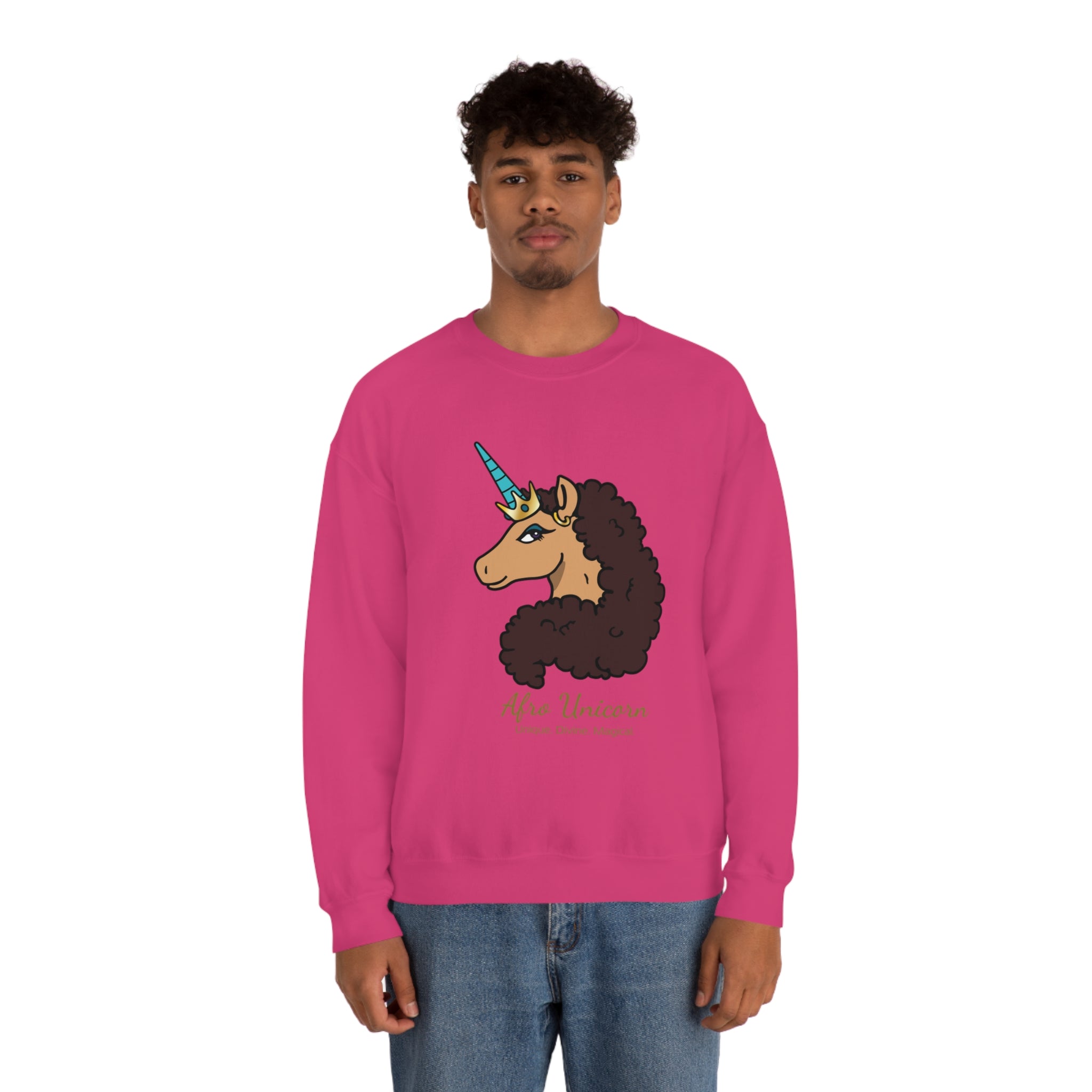 Divine Afro Unicorn Sweatshirt (Vanilla)