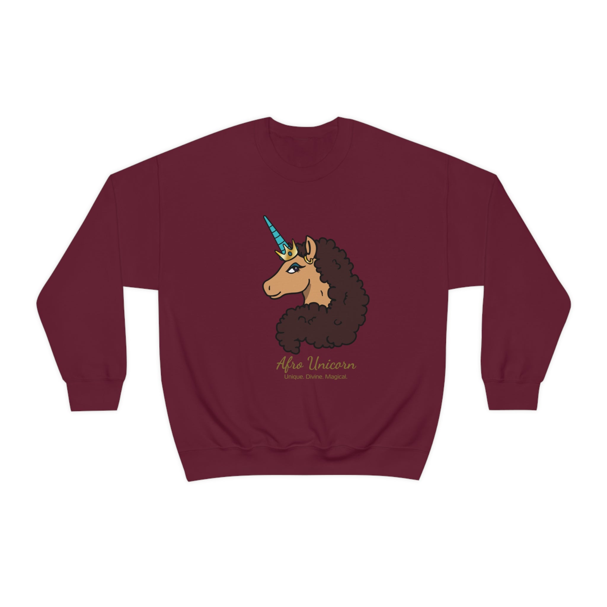 Divine Afro Unicorn Sweatshirt (Vanilla)